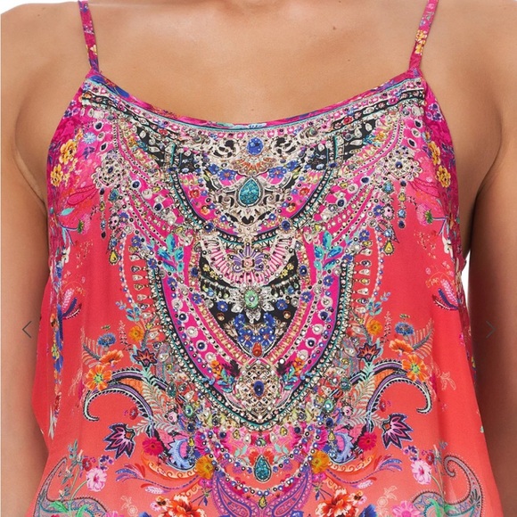 Camilla Free Love shoestring playsuit XL 100% silk - Picture 12 of 13